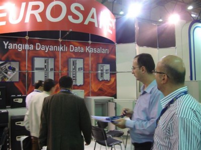 Eurosafe data kasa modelleri ile Cebit Istanbul 2008 Fuarinda