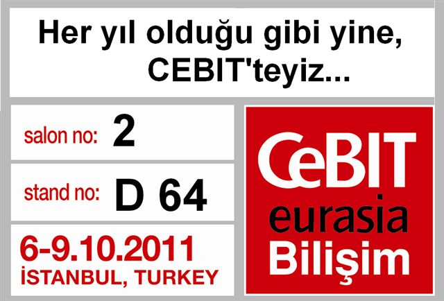 CeBIT Bilişim 2011 Fuarı’ndayız